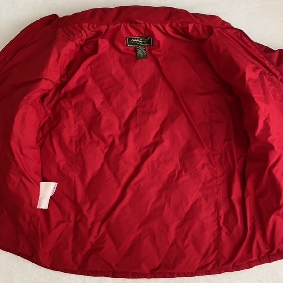 {VTG} Eddie Bauer | Diamond Quilted Premium Goose Down Full Zip Puffer Coat (1X) - Picture 7 of 16